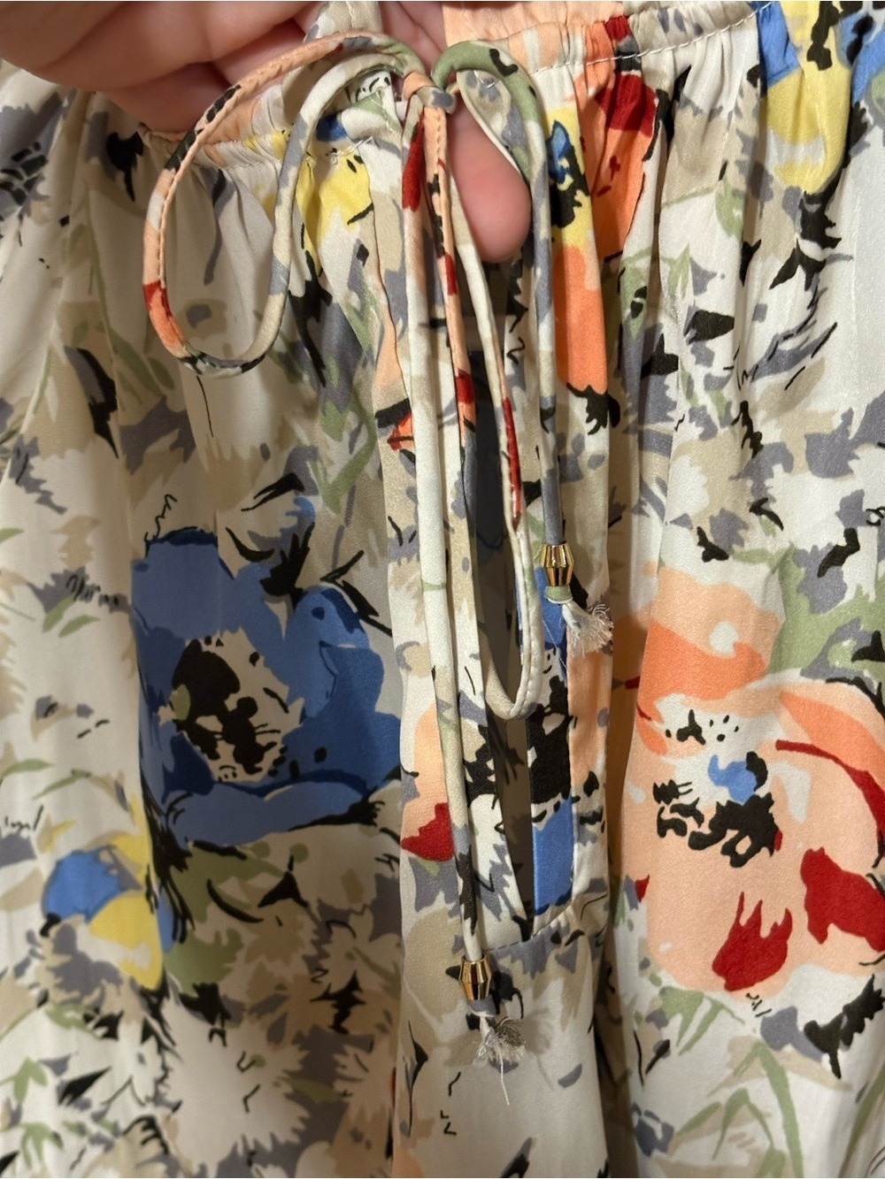 Philosophy Republic Clothing Floral Flutter Sleeve Boho Blouse small cottagecore - Picture 7 of 10